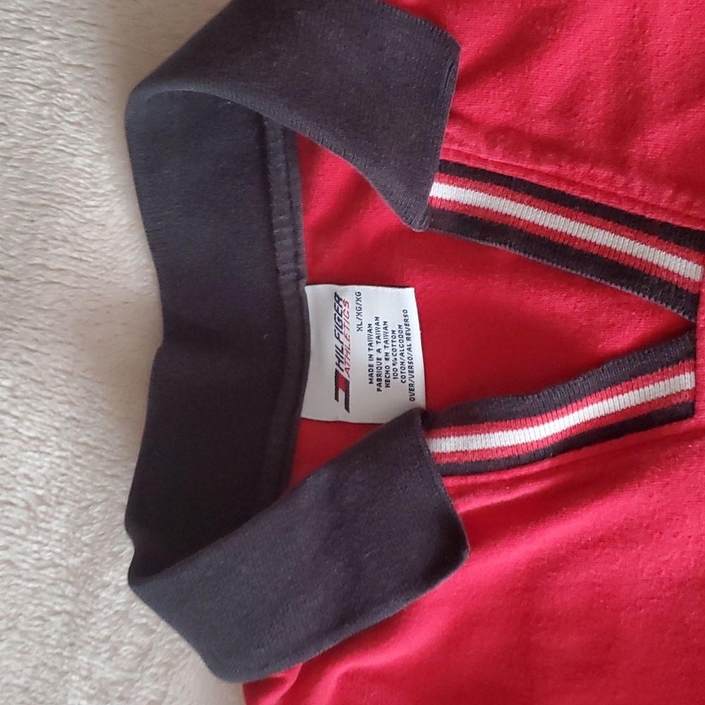 Vintage 90s Tommy Hilfiger Athletics Polo Shirt - Rare Find - Picture 3 of 10